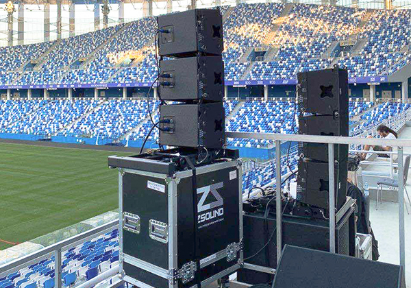 ZSOUND line array speaker in Nizhny Novgorod Stadium in Russia